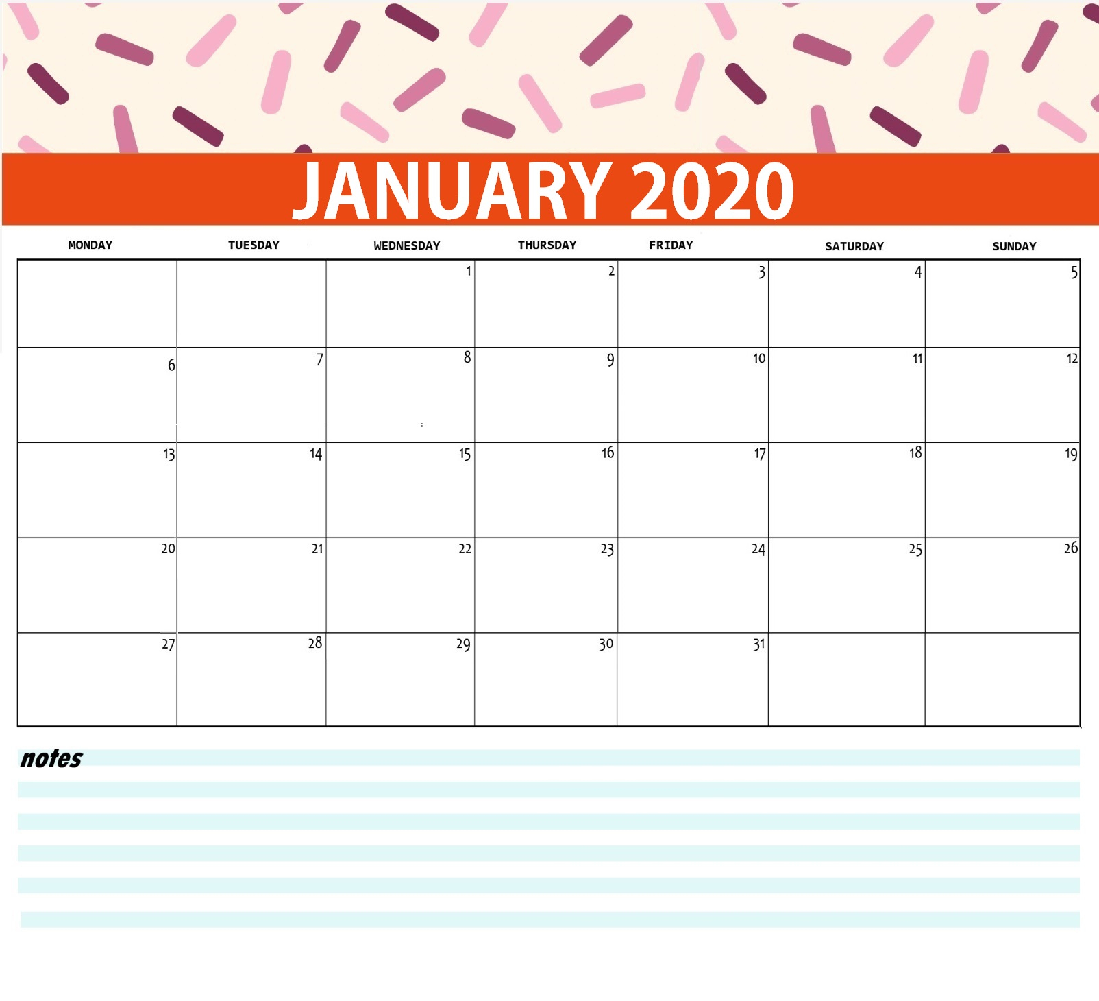 Best Monthly 2020 Calendar | Latest Calendar