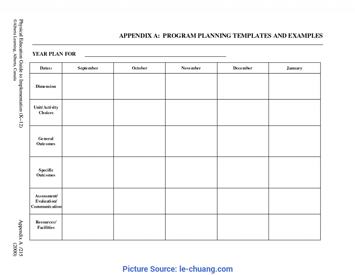 Best School Age Lesson Plan Template For Daycare Preschool