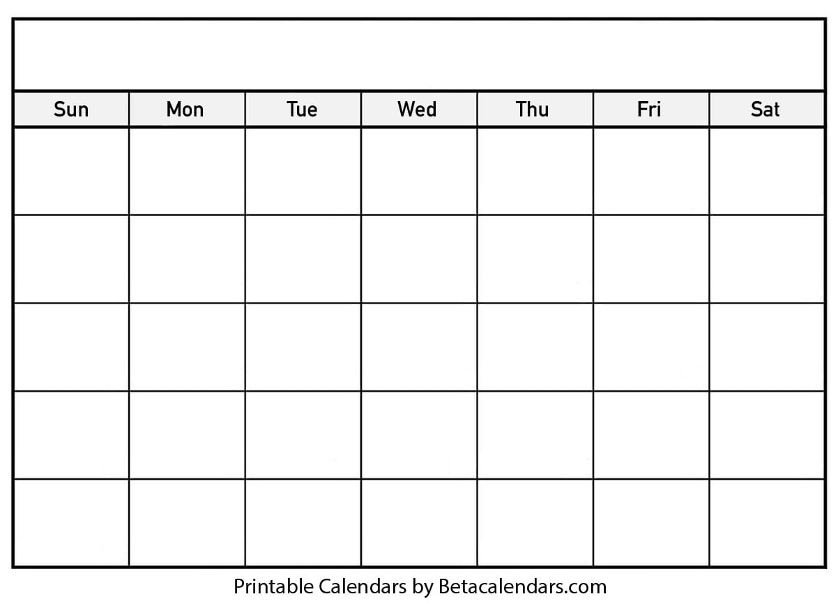 Blank Calendar Templates - Colona.rsd7