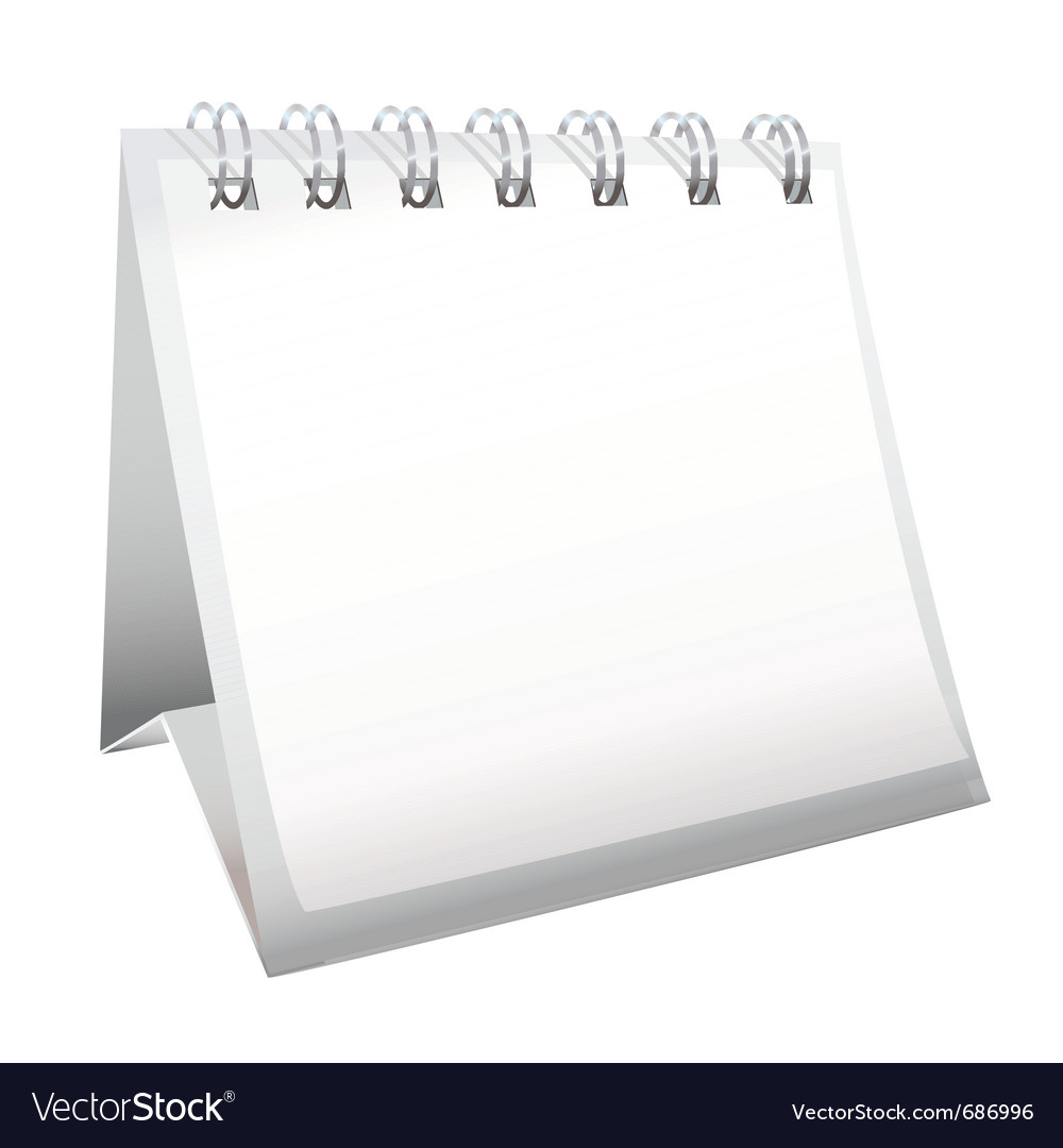 Blank Calendar With Spiral Bound