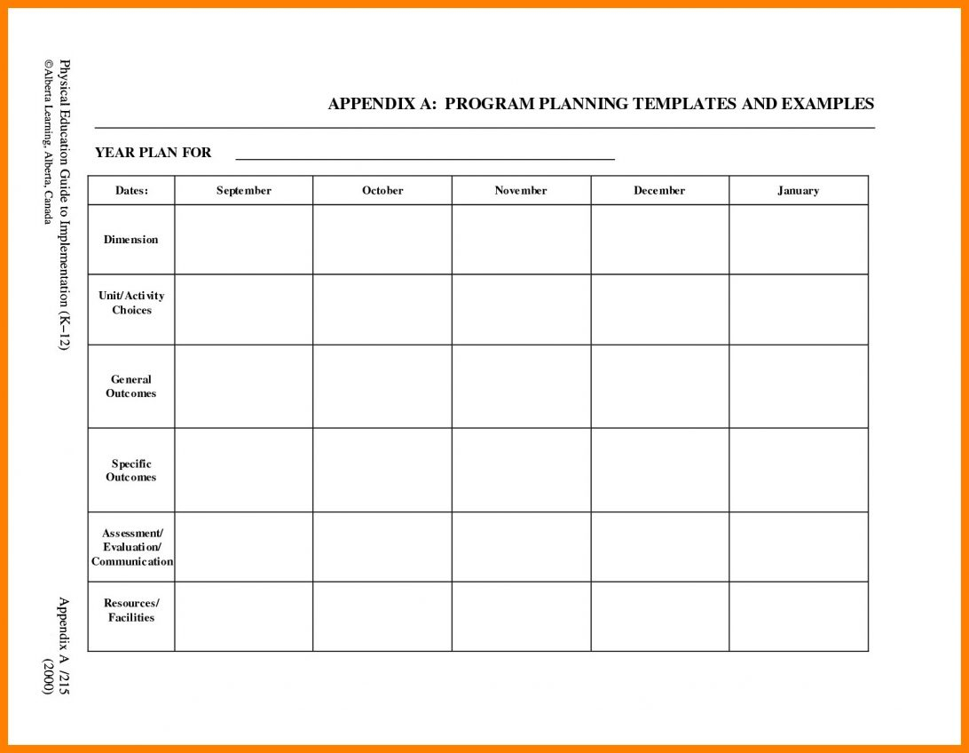 Blank Lesson Plan Template Preschool Doc Uk Word For