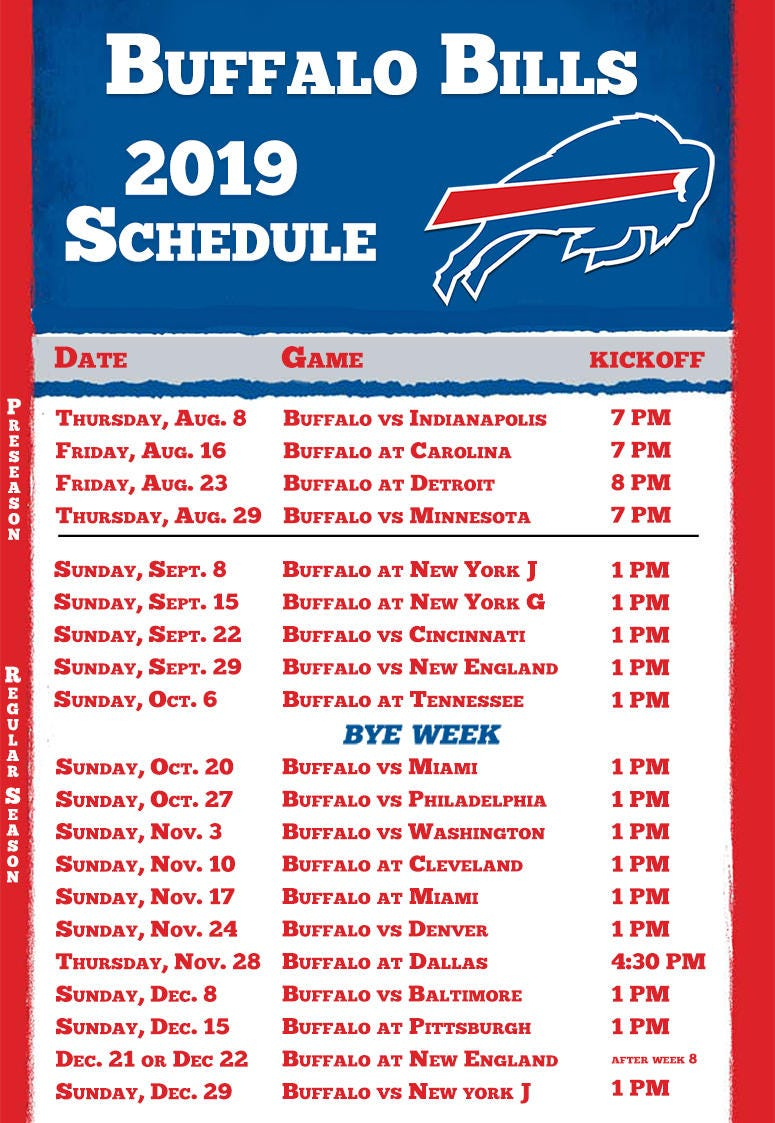 Bills Schedule Printable 2024 Gwen Olympia