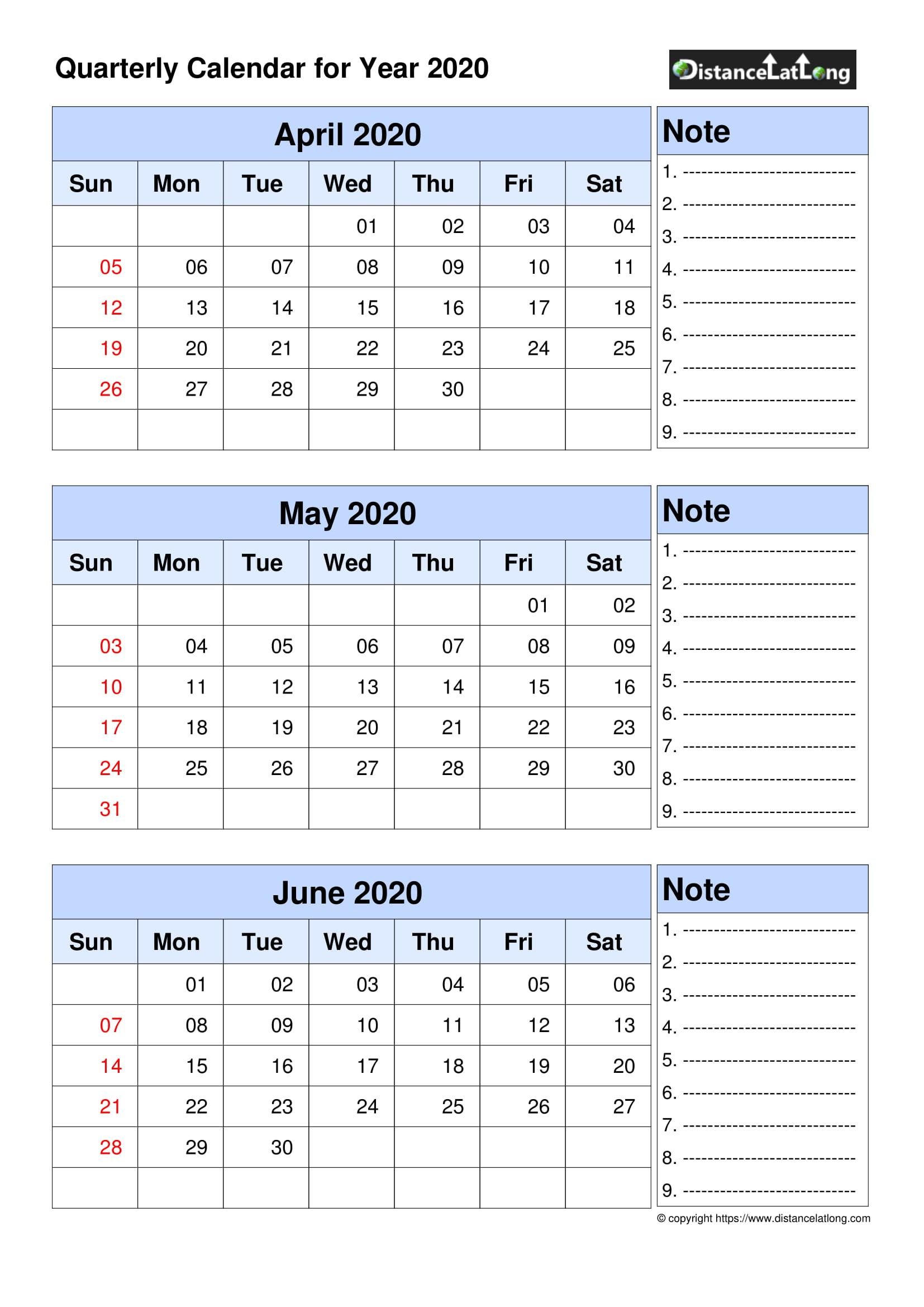 Calendar 2020 Free Template - 2020 Blank Calendar Blank