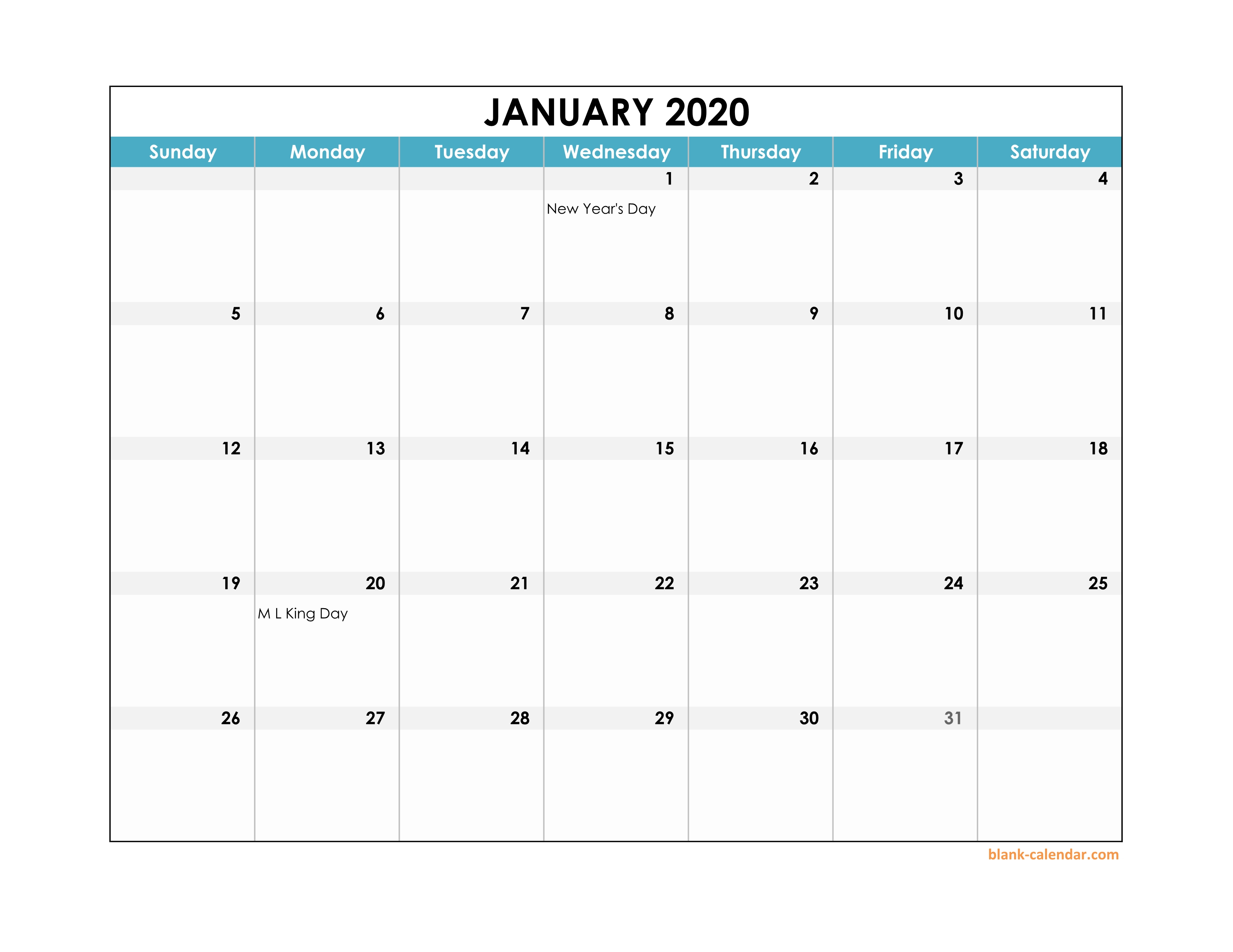Calendar 2020 With Holidays Excel - Colona.rsd7