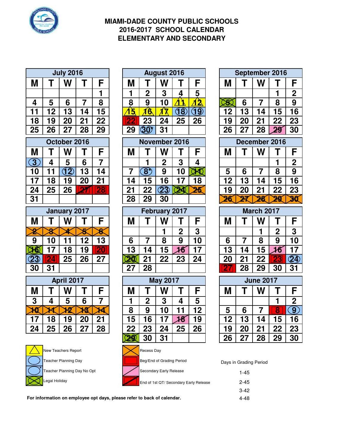 2020 And 2020 Miami Dade School Calendar Printable | Example Calendar ...