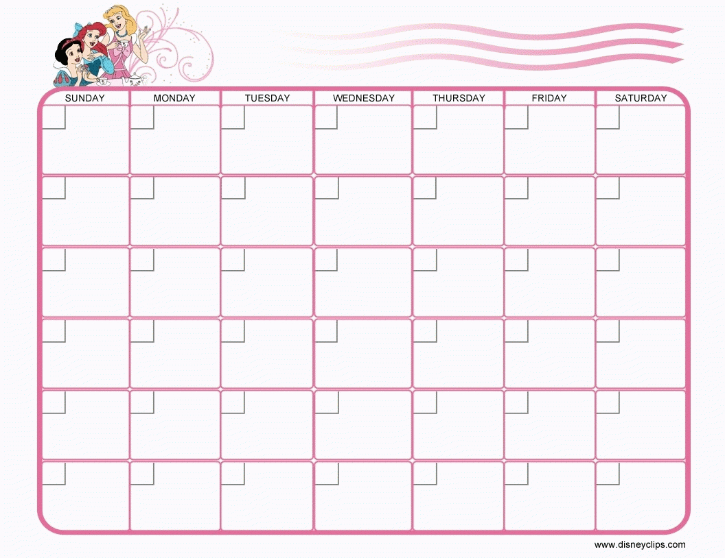 Countdown To Disney Calendar Printable