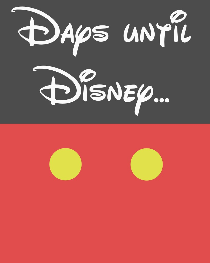 Disney Countdown Dry-Erase Board With Printable - My Sweet