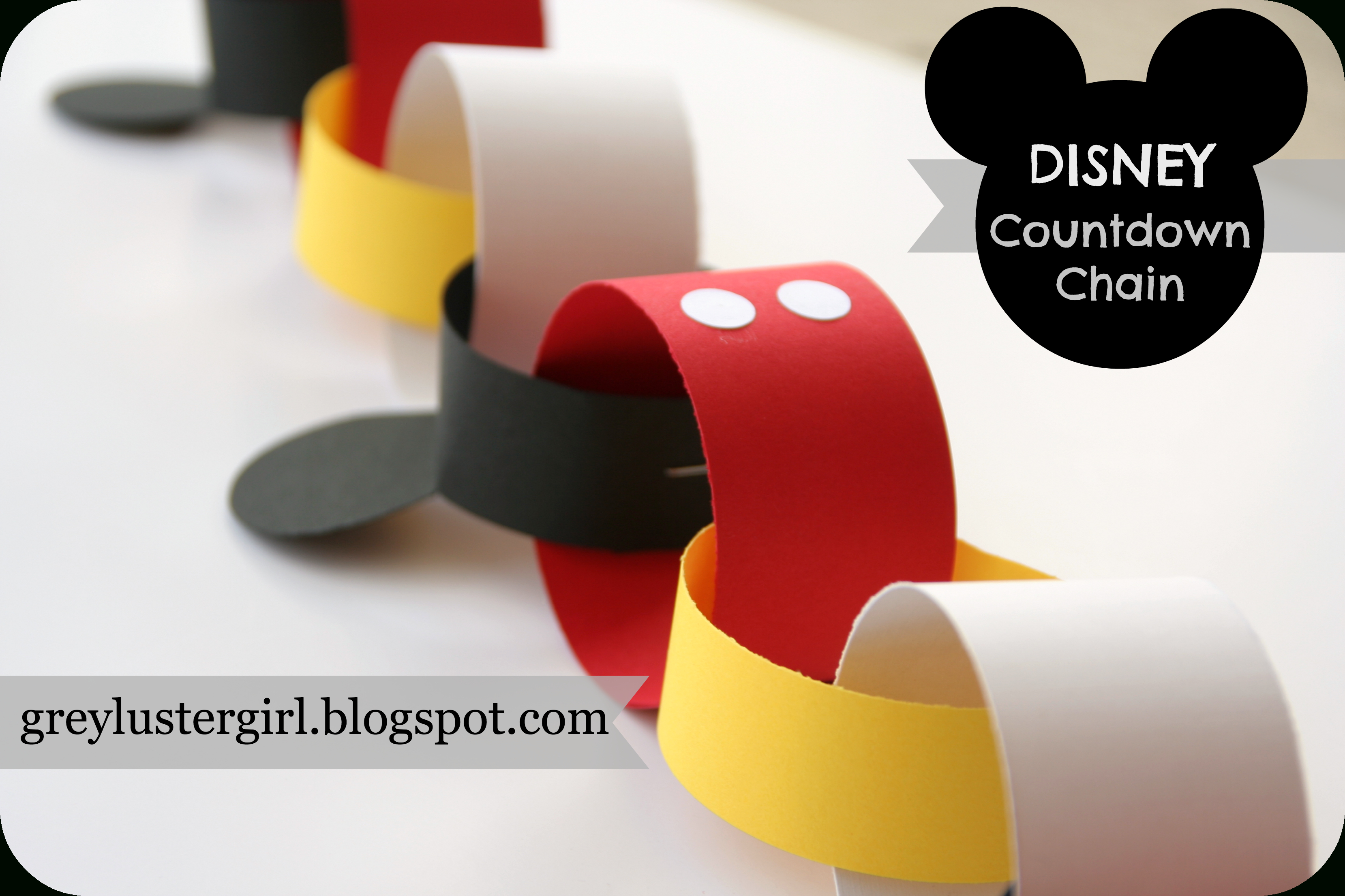 Disney Mickey Mouse Countdown Chain Tutorial -