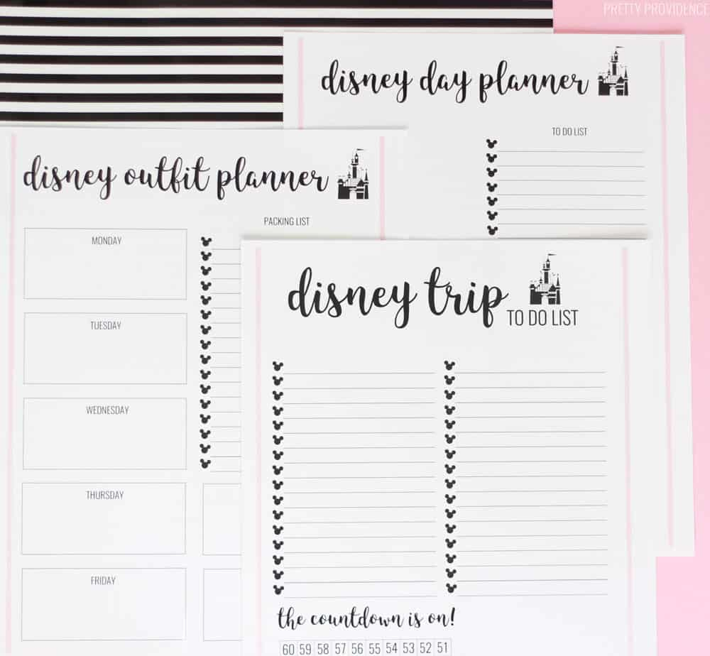 Disney Trip Planner Sheets - Pretty Providence