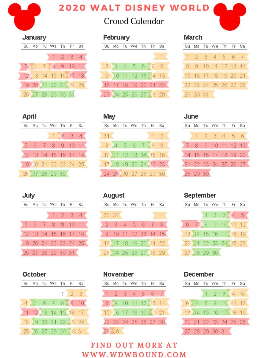 Disney World Itinerary Printable 2020 Example Calendar 1 