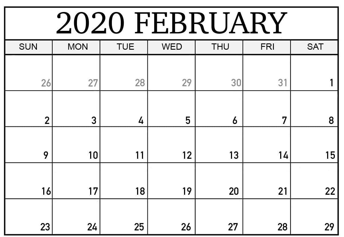 February 2020 Calendar Excel – Manage Work Sheet | 12 Month