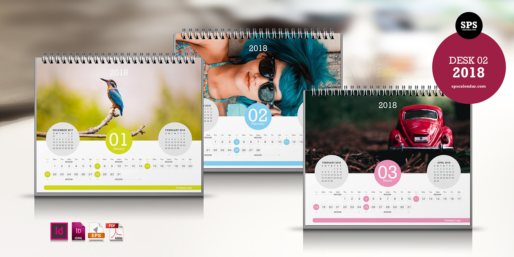 Free 2018 Indesign Calendar Template - Spscalendar