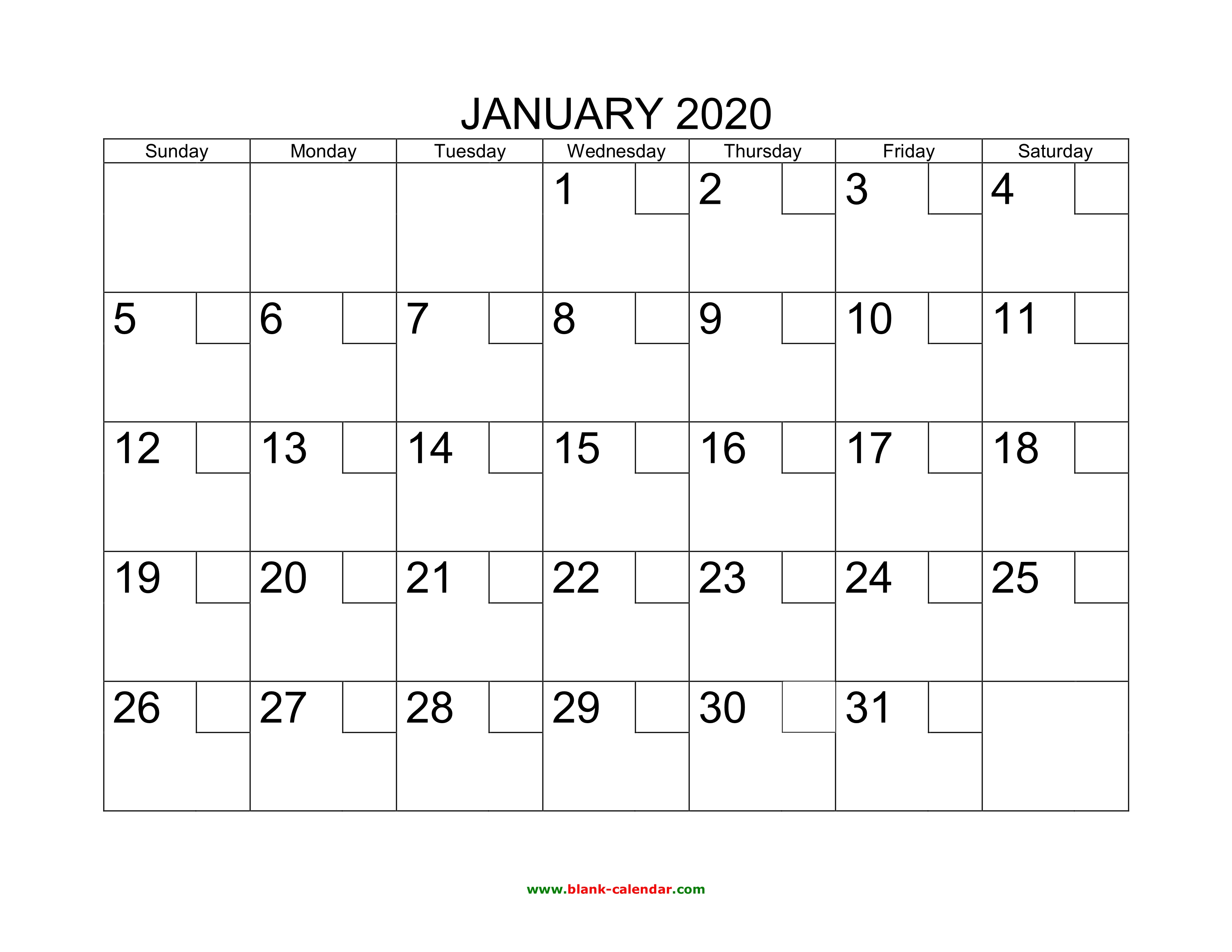 Free Calendar Pages 2020 - Colona.rsd7