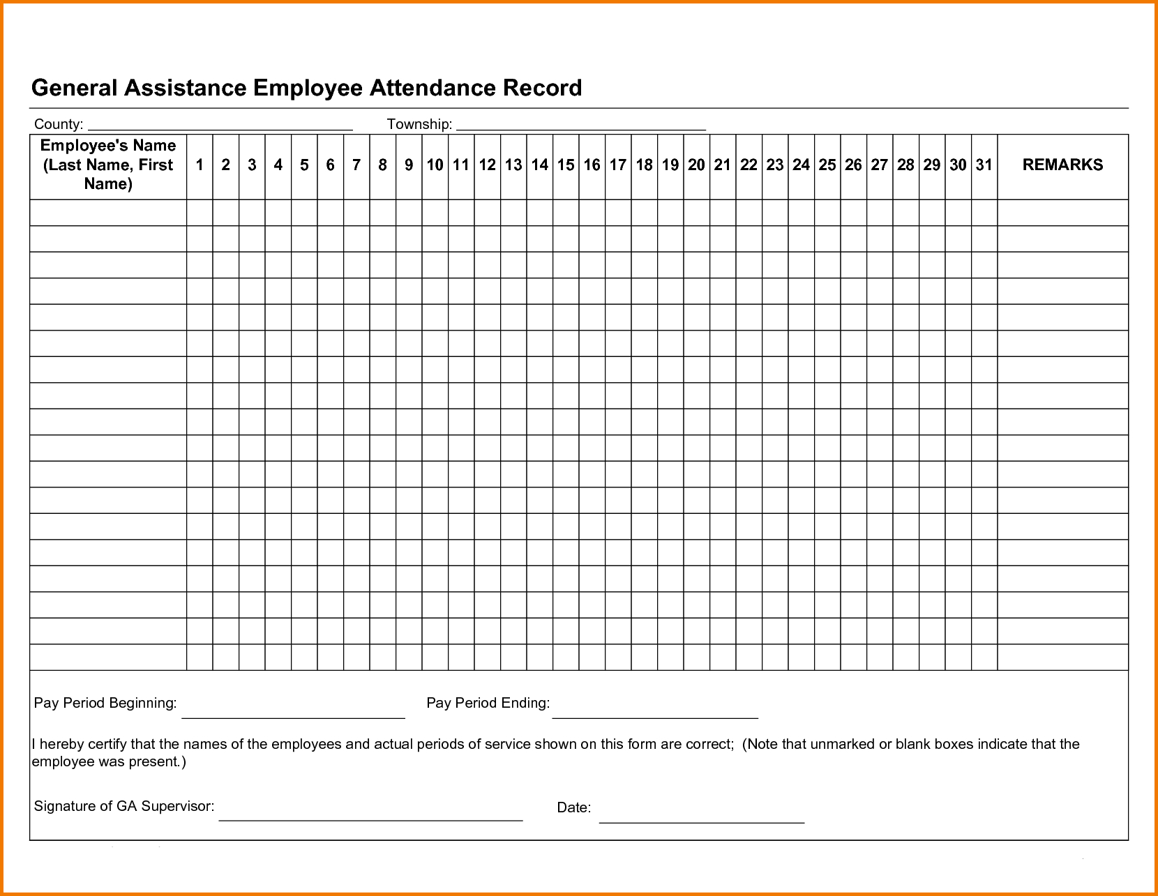 Free Employee Attendance Tracker Excel 2019 | Attendance
