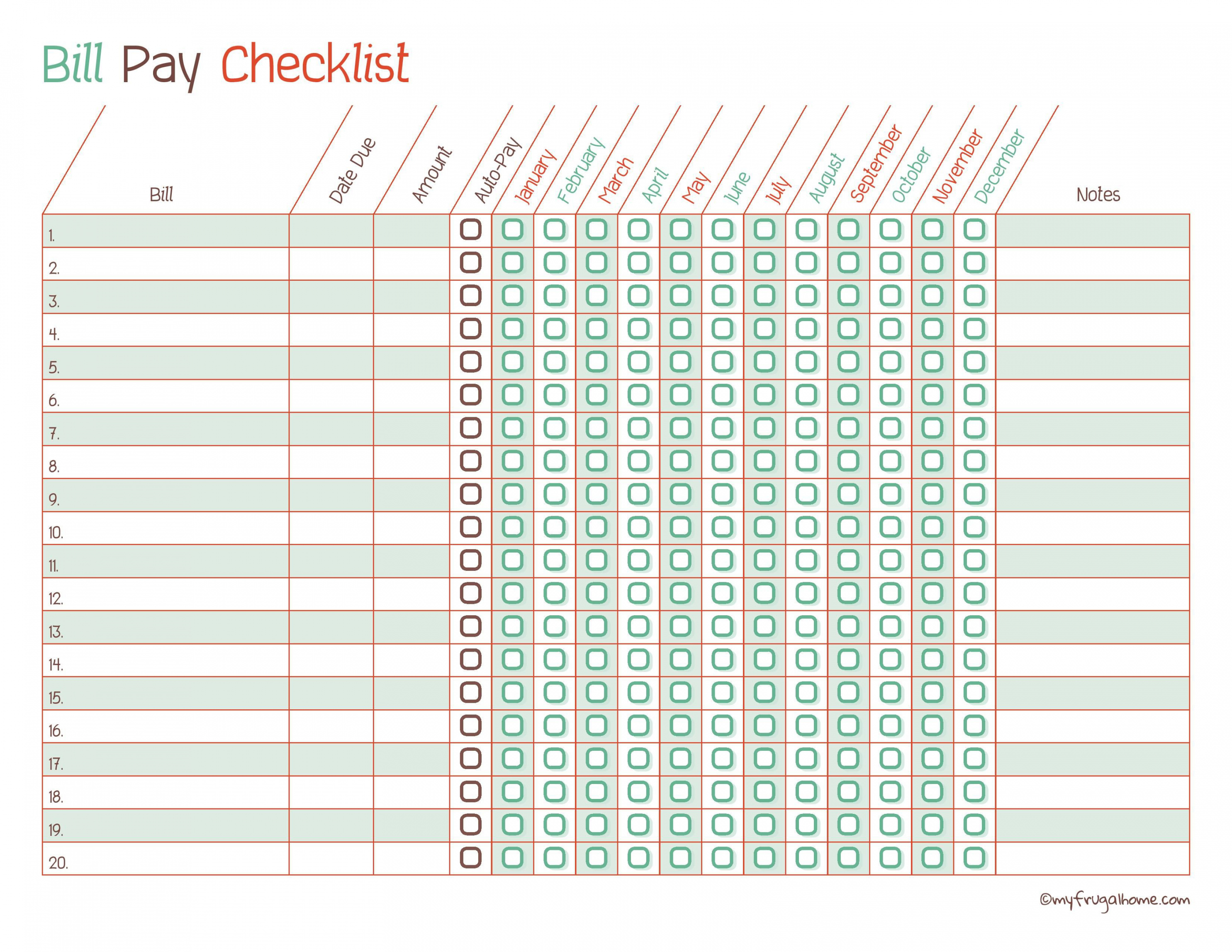Free Free Printable Bill Pay Calendar Templates Bill Payment