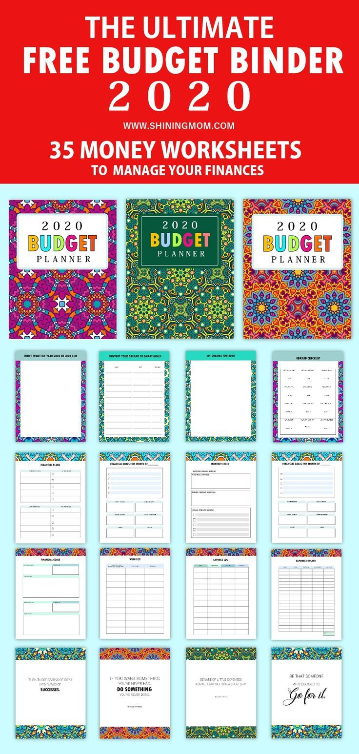 Free Printable Budget Planner 2020: 35 Budget Templates