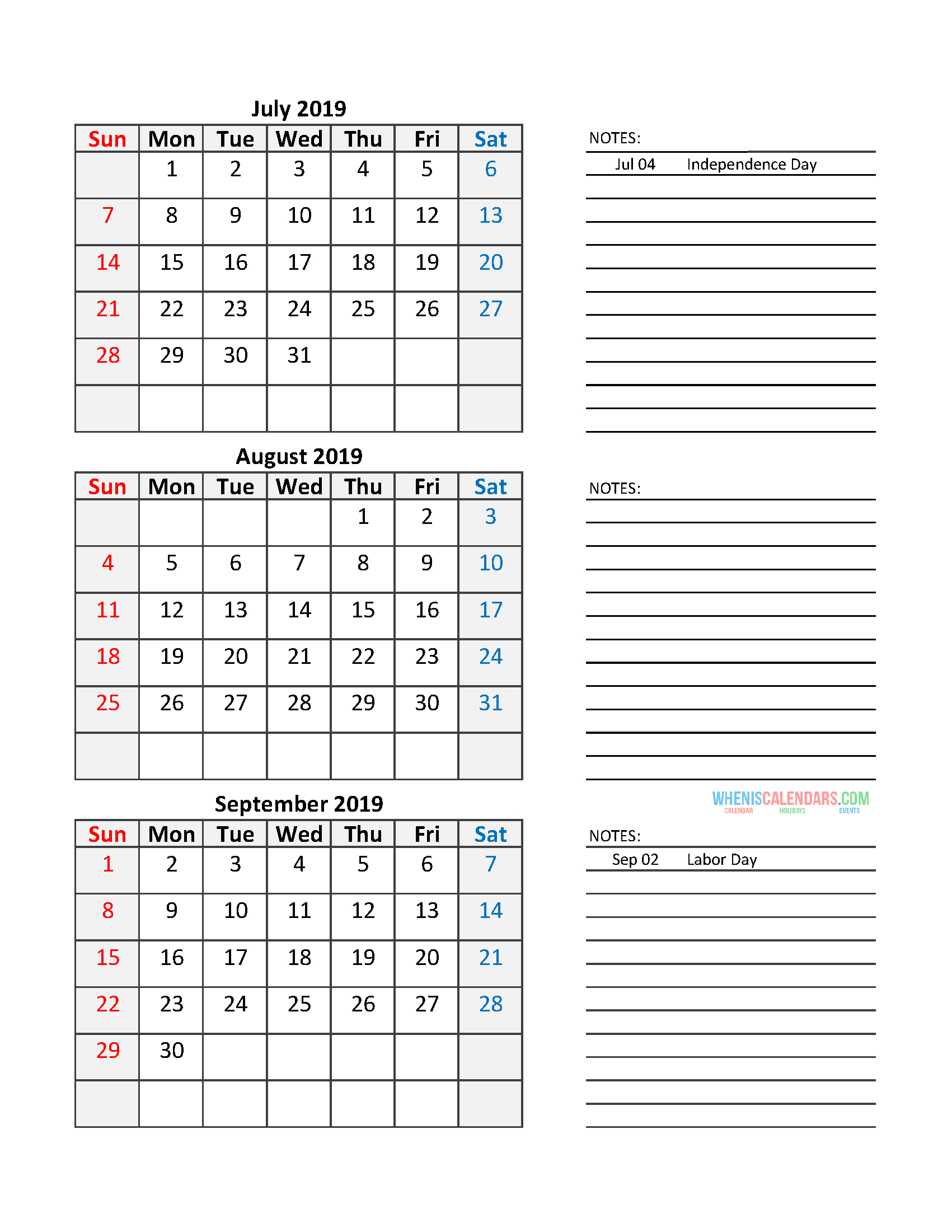 3 Month Calendar 2020 Printable | Example Calendar Printable