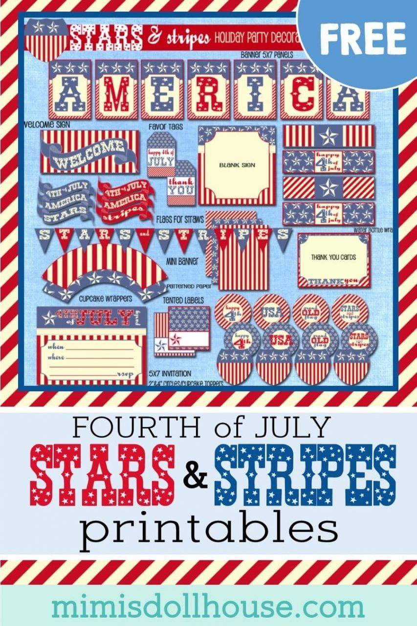 Free Vintage Fourth Of July Printables | Fourth Of July, 4Th