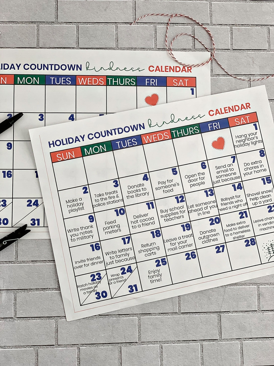 Countdown Calendar Template