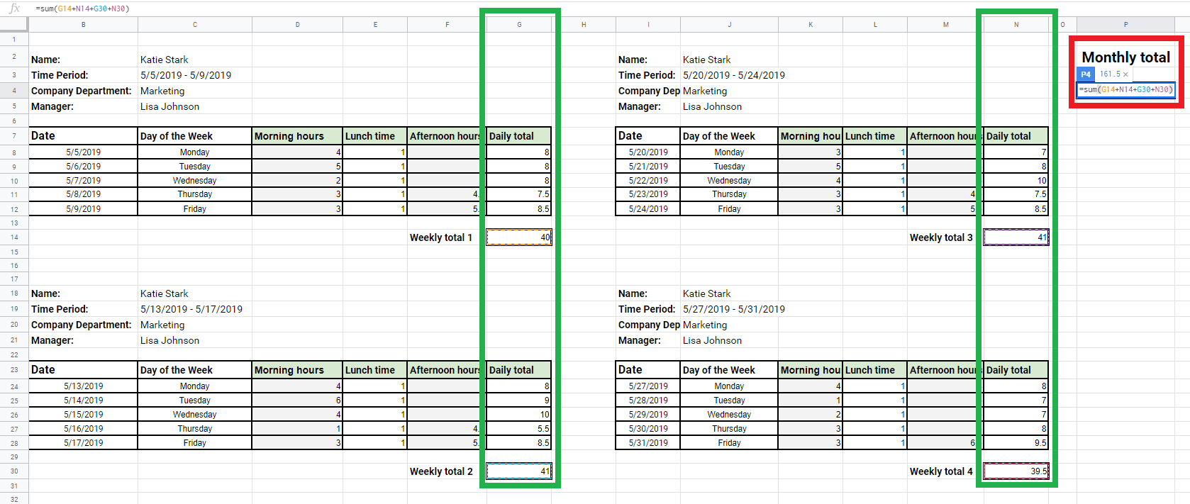 How To Create A Simple Excel Timesheet - Clockify