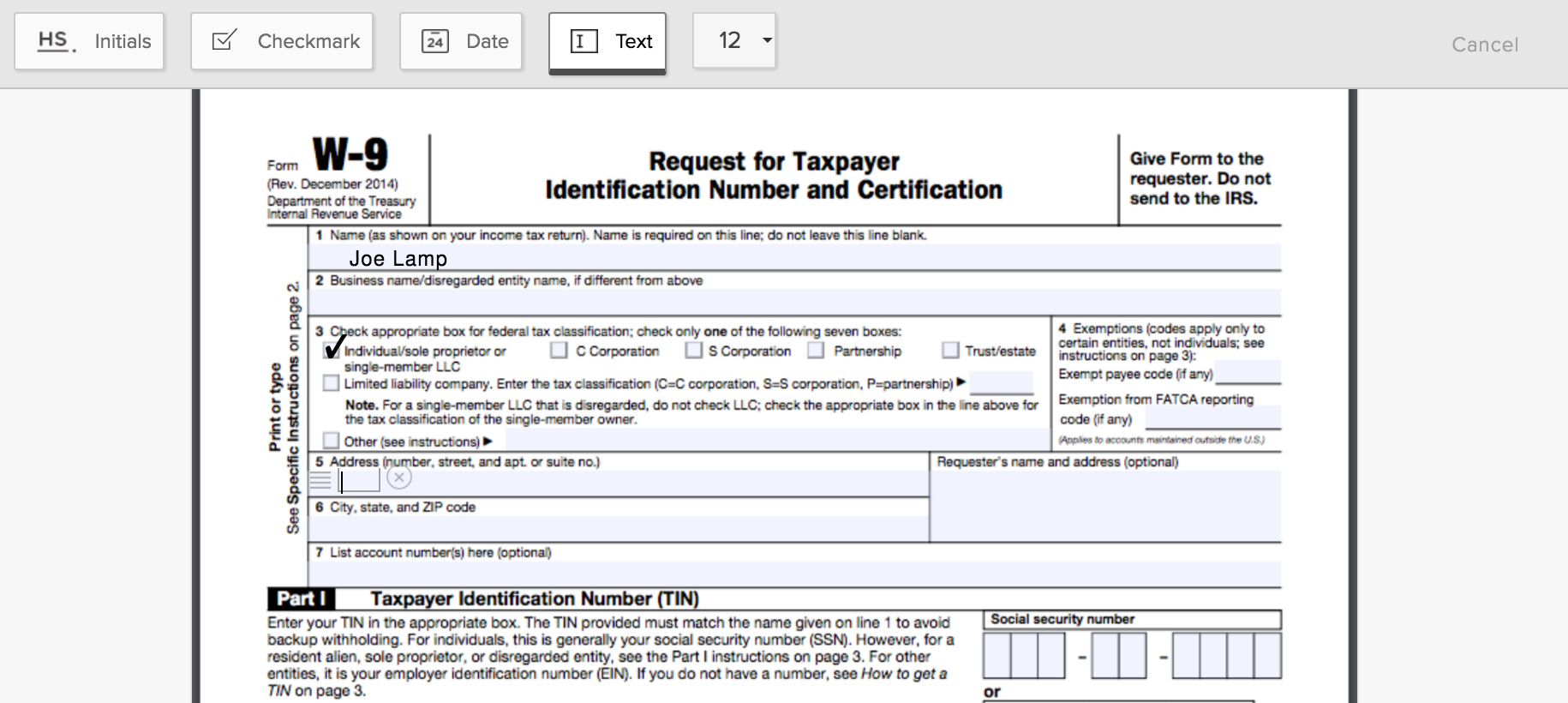How To Fill Out A W-9 Form Online - Hellosign Blog