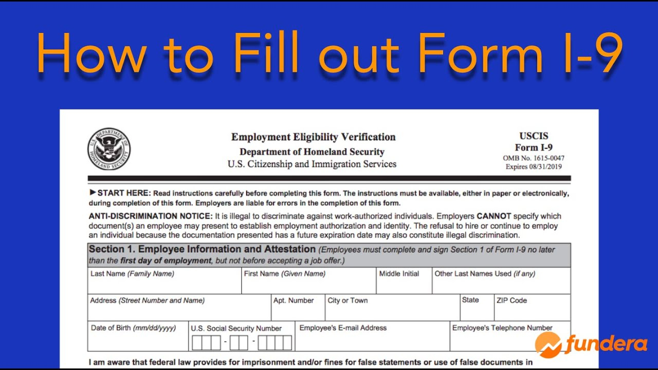 How To Fill Out Form I-9: Easy Step-By-Step Instructions