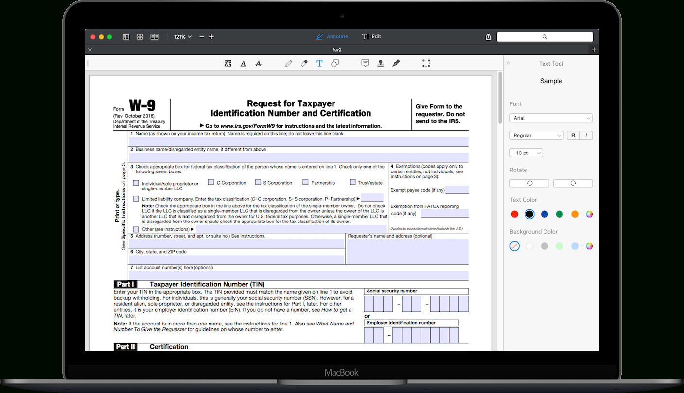 How To Fill Out Irs Form W-9 2018-2020 | Pdf Expert