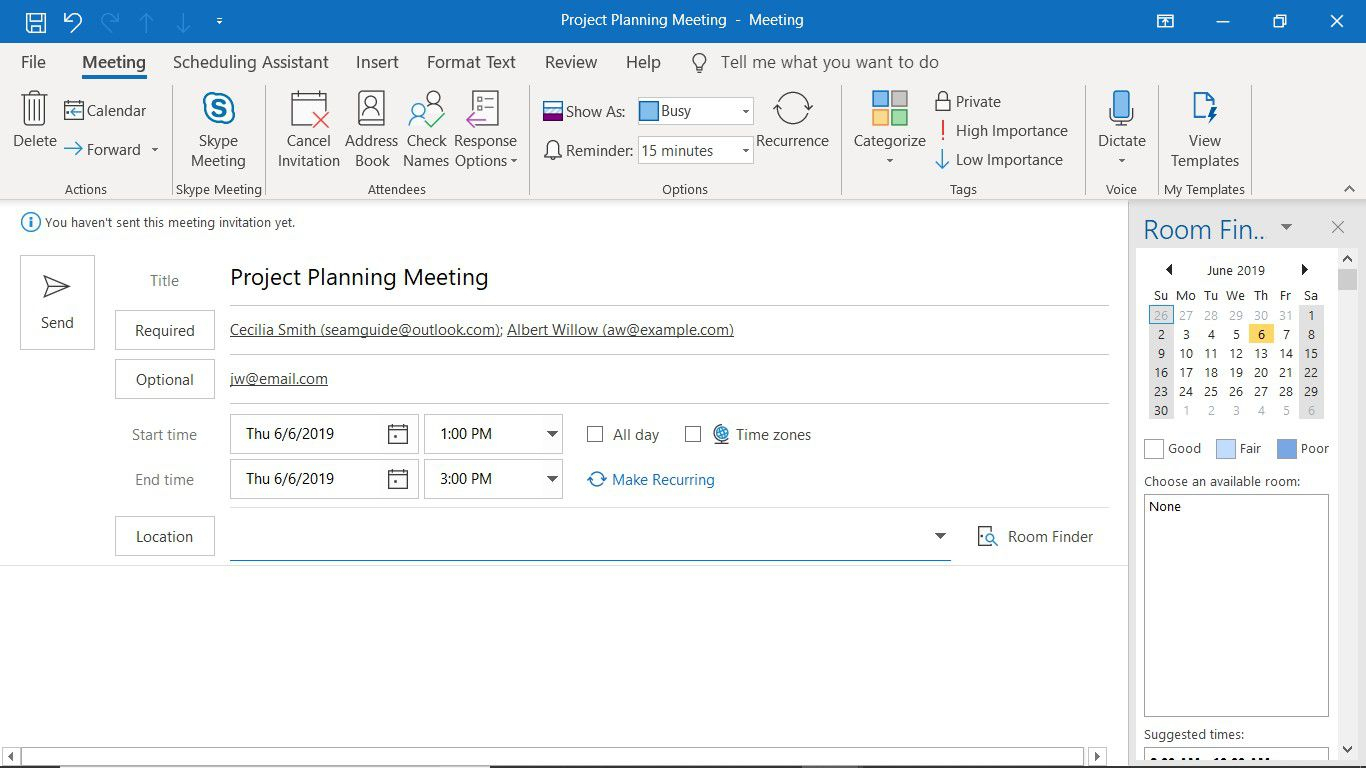 How To Schedule A Meeting In Outlook