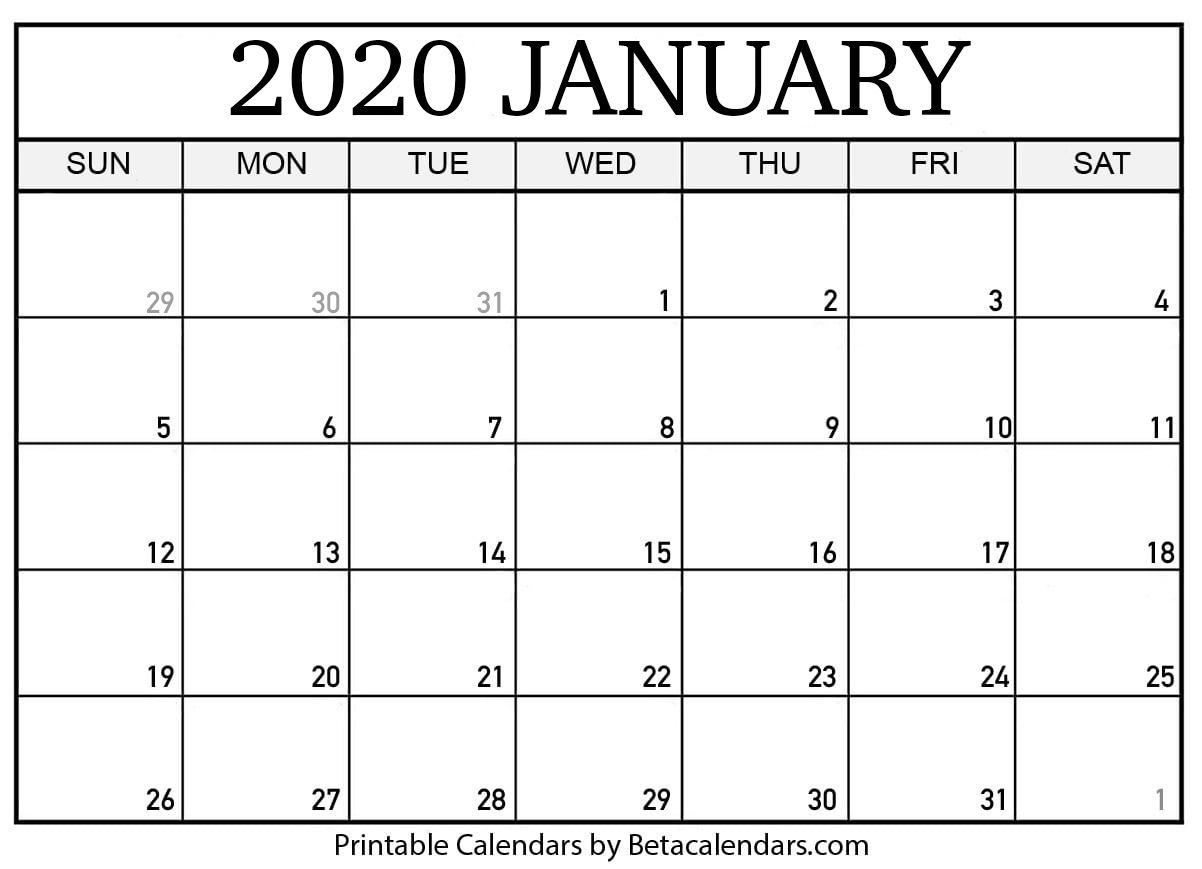 If You Download Your January 2020 Calendar Template, You