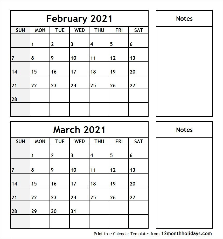 January February March Calendar 2020 - Colona.rsd7