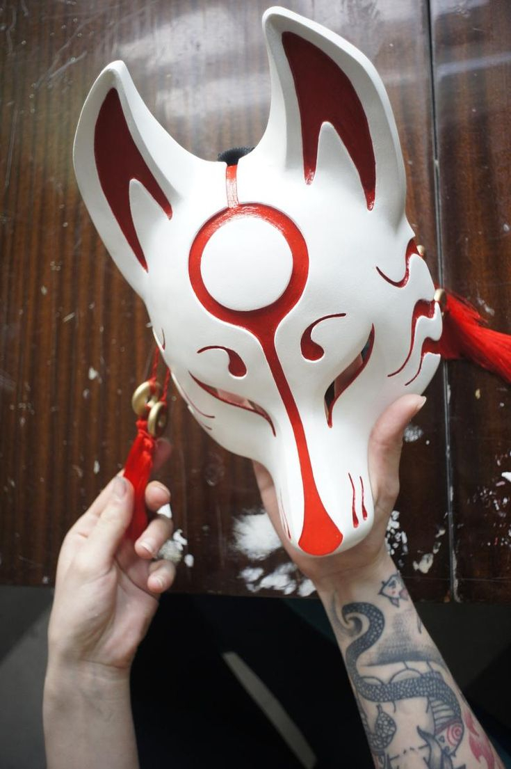 Kitsune Mask. Japan Mask. Fox Mask. Japanese Mask. Animal