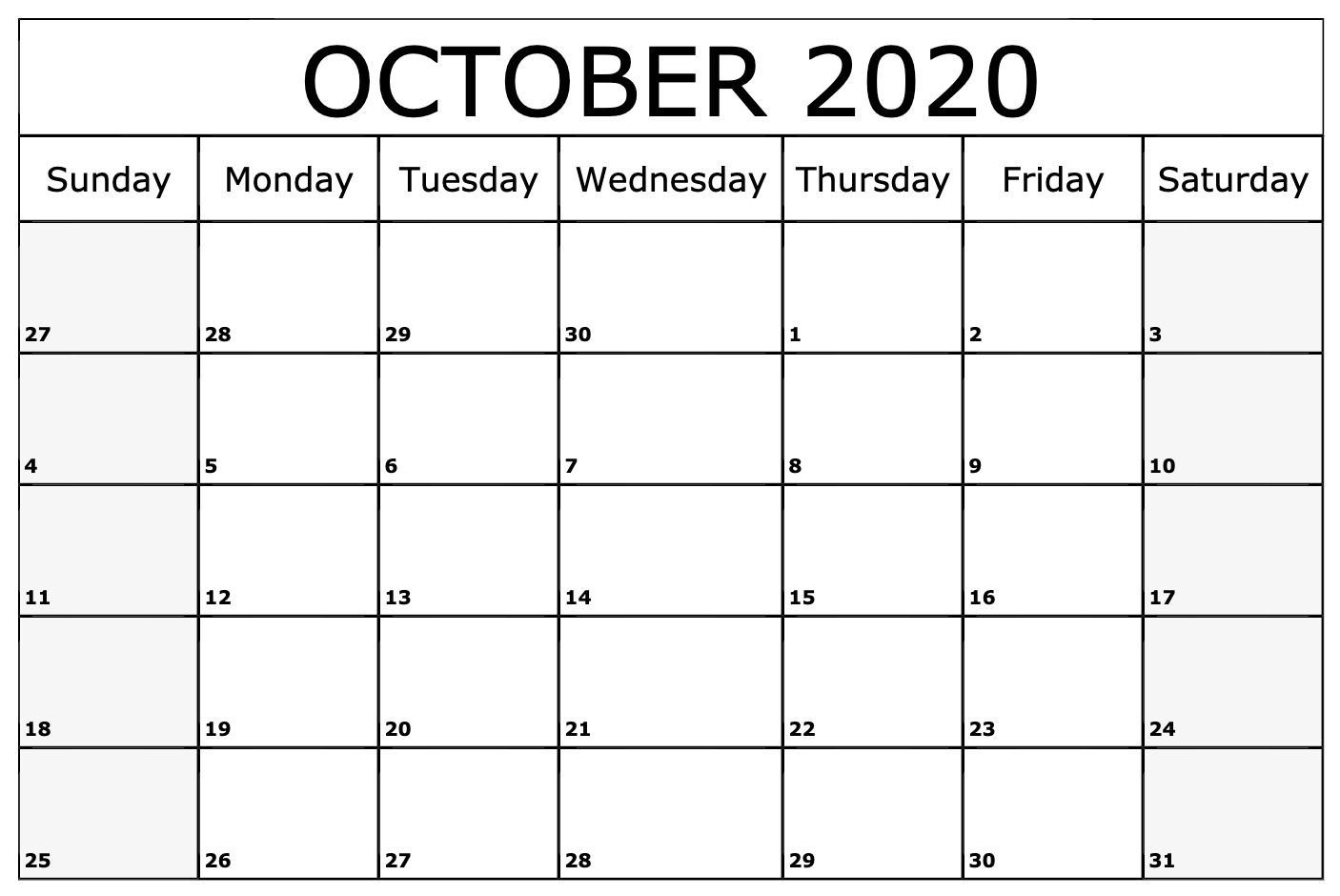 Most Recent Images October 2020 Calendar Thoughts A Custom