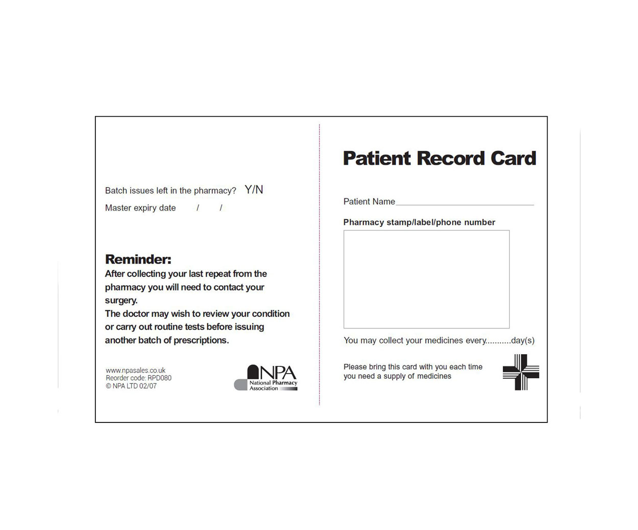 Patient Reminder Cards (Brain City):depo Provera Printable