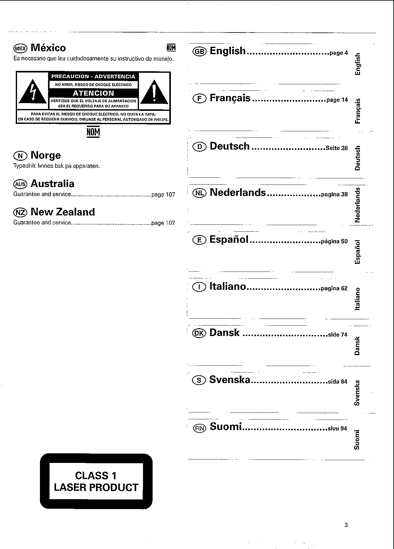 Philips Cd245 User Manual