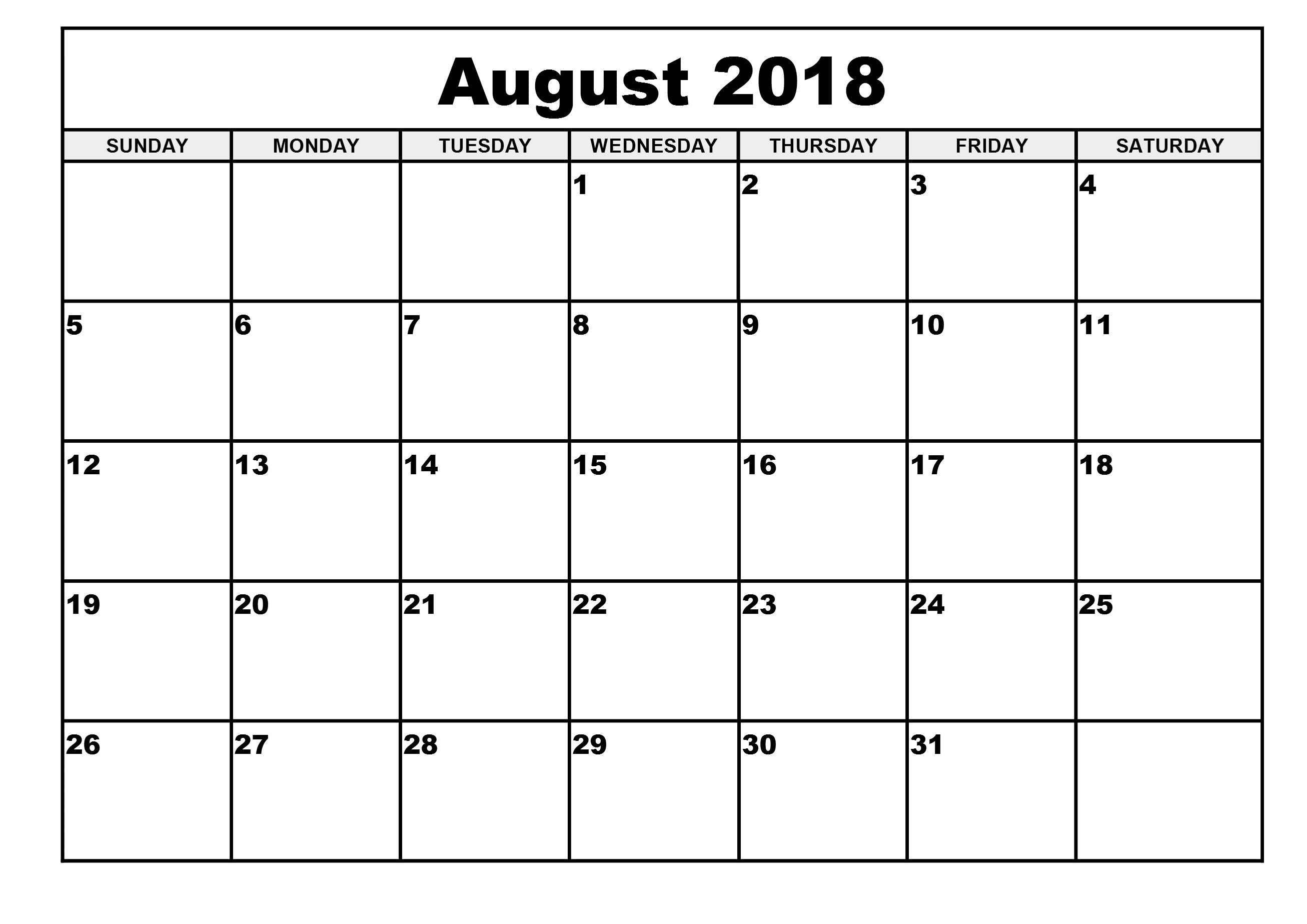 Pin4Khd On August 2018 Calendar Printable | November