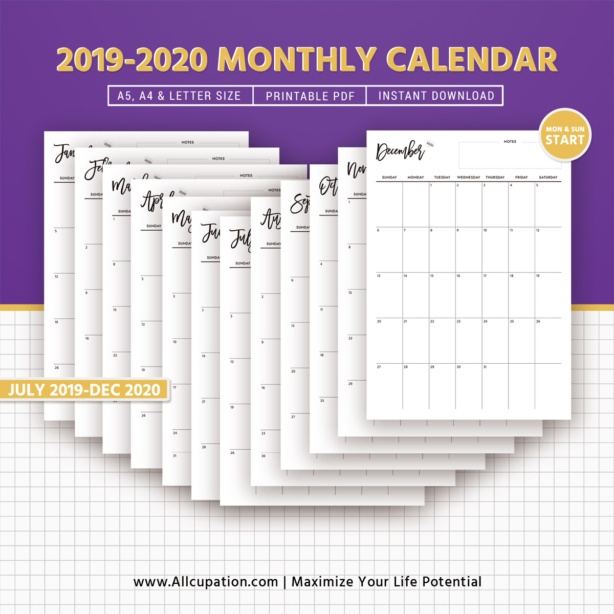 Planner 2019 Printable