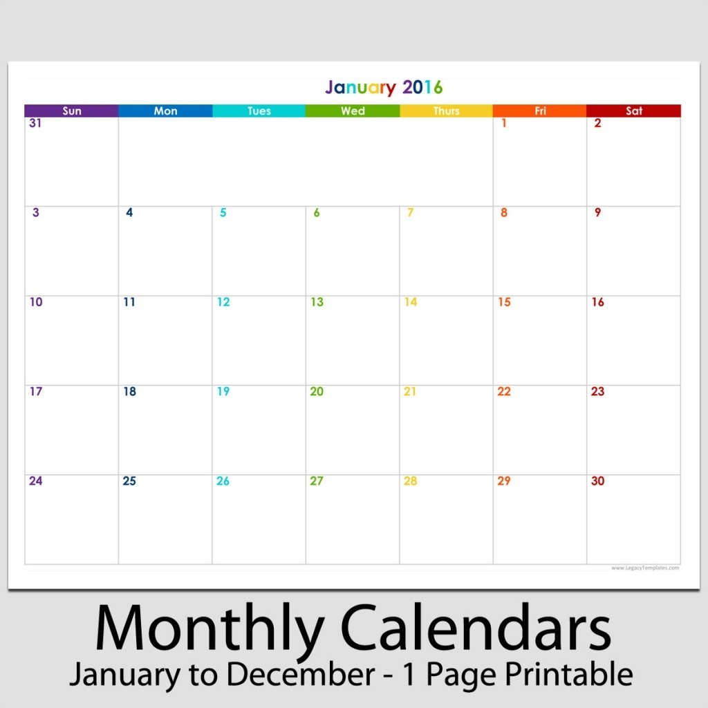 Printable Calendar 8 X 11 | Printable Calendar 2019-8.5 X 11