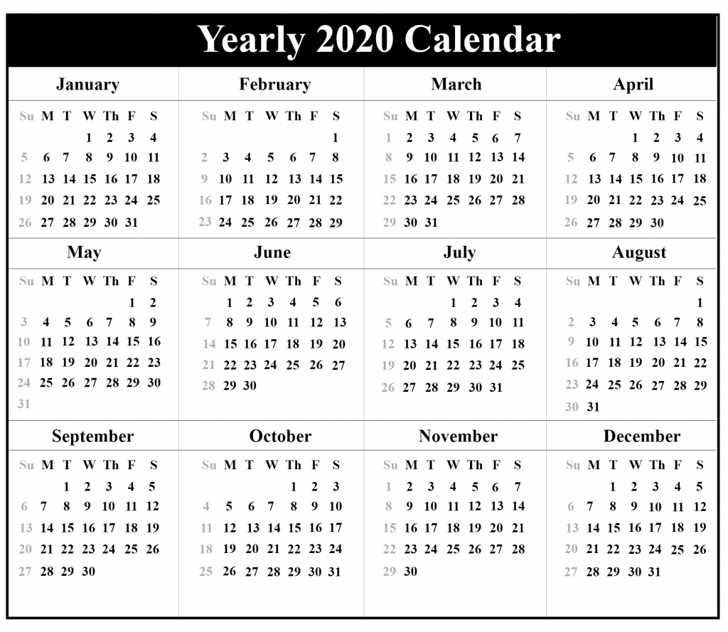 Printable Free Blank Australia 2020 Calendar [Pdf, Excel