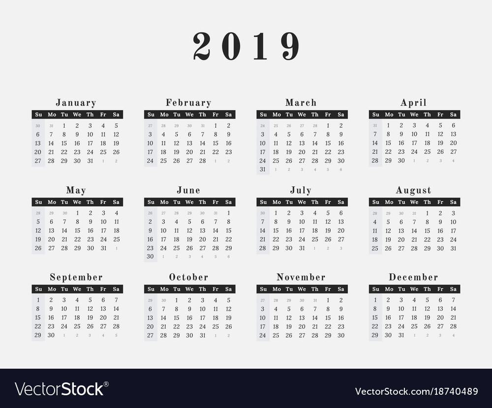 Three Year Calendar Printable