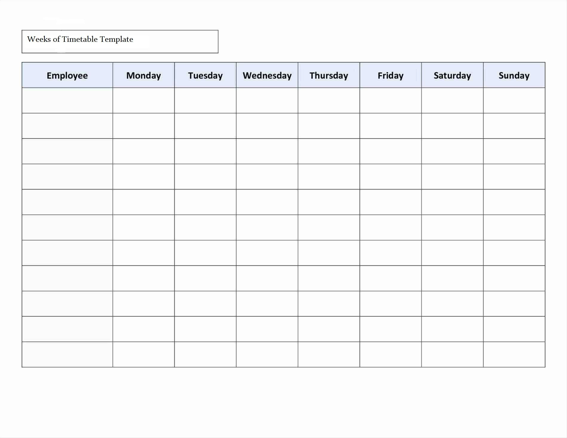 Timetable Template #dailytimetabletemplate | Daily Schedule