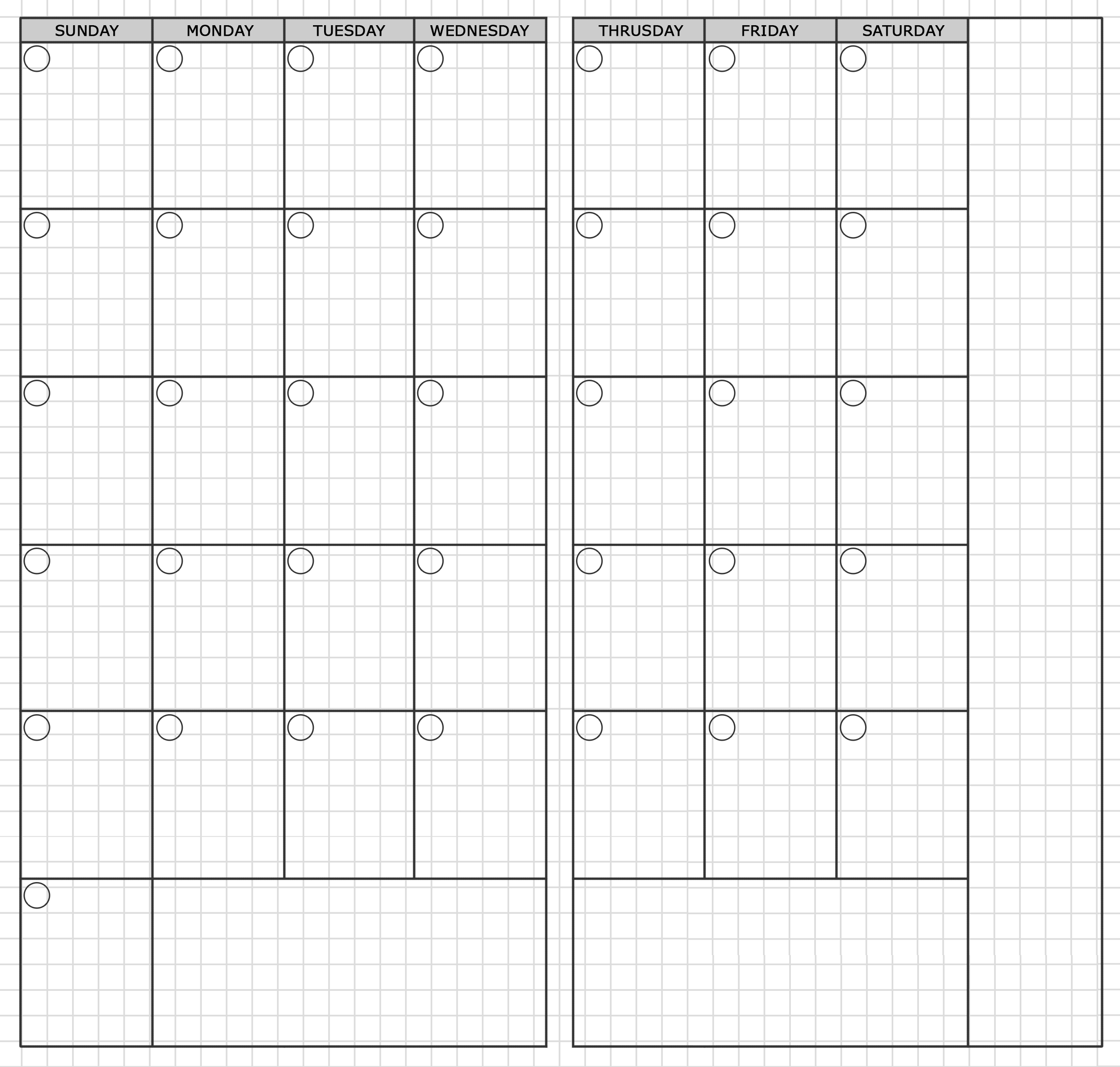 Monthly Calendar Print Out For Notebooks Example Calendar Printable