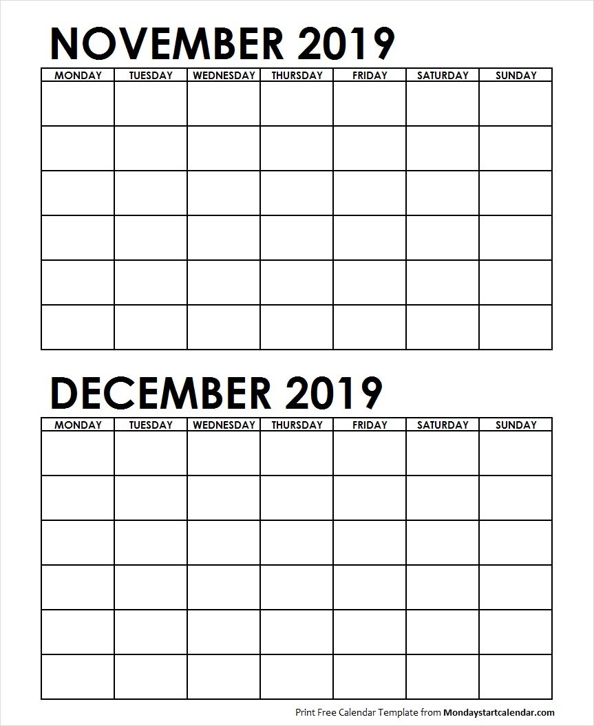 Blank Printable 2 Month Calendar Example Calendar Printable