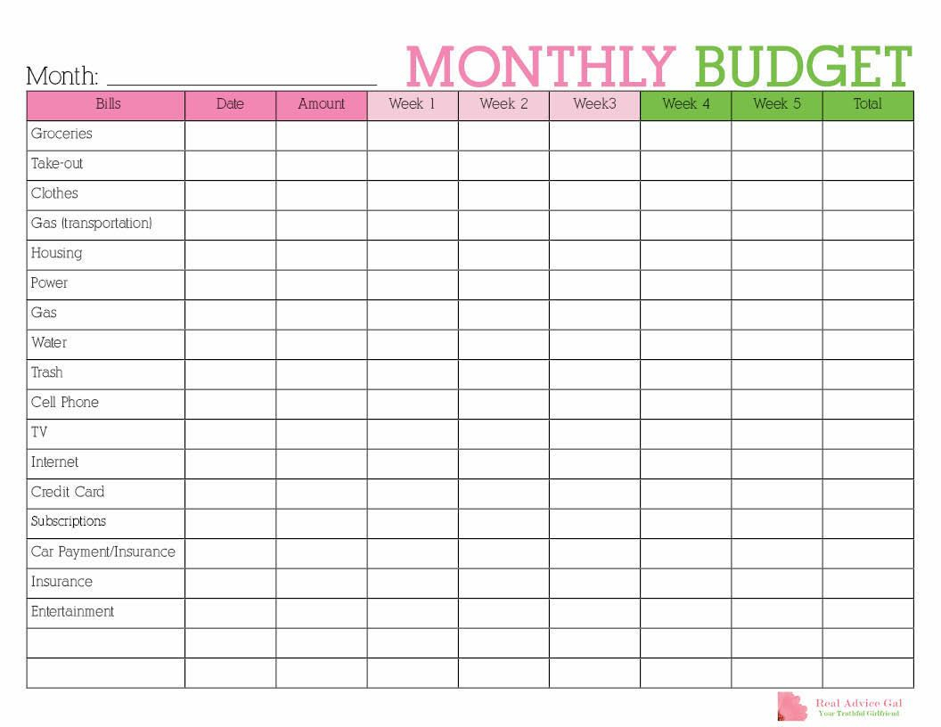 daily budget planner template