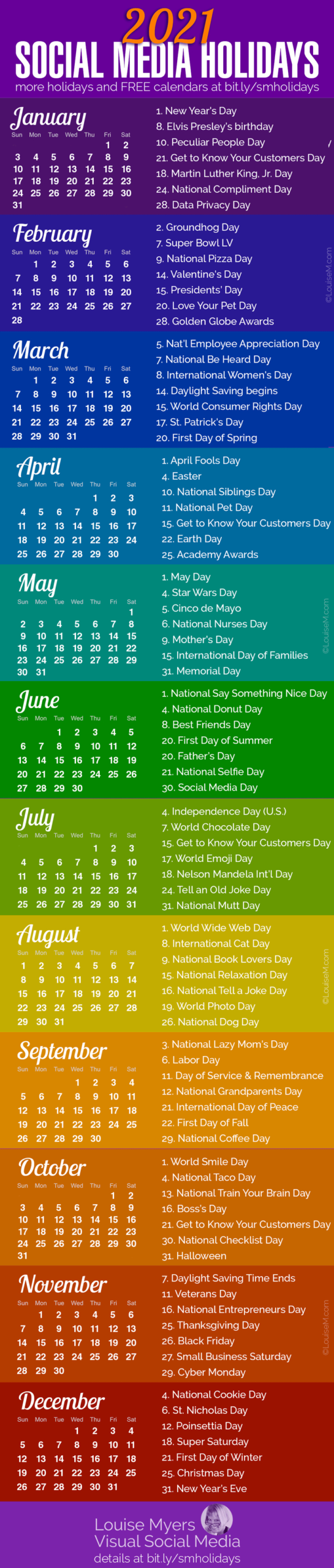 List Of National Days For 2021