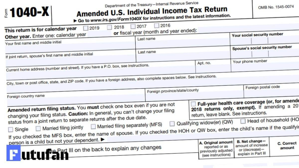 1040X Form 2021 - 1040 Forms