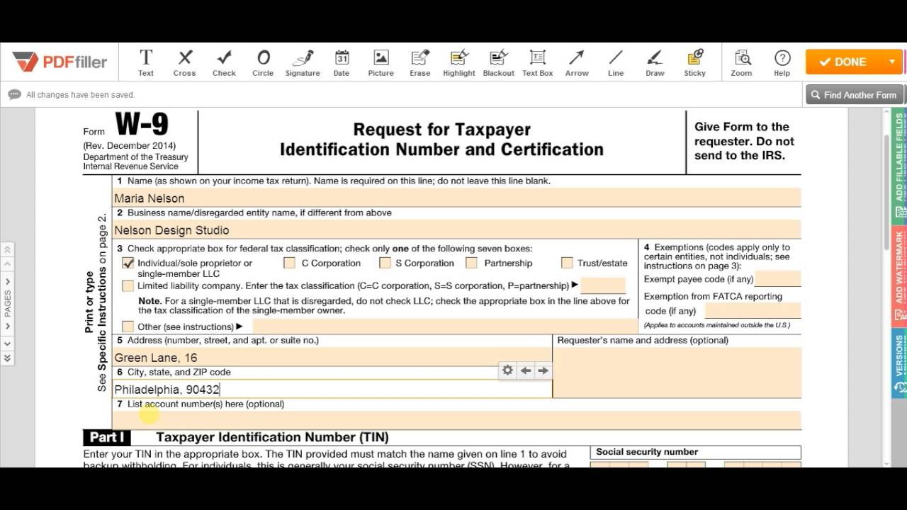 2018-2021 Form Irs W-9 Fill Online, Printable, Fillable, Blank - Pdffiller