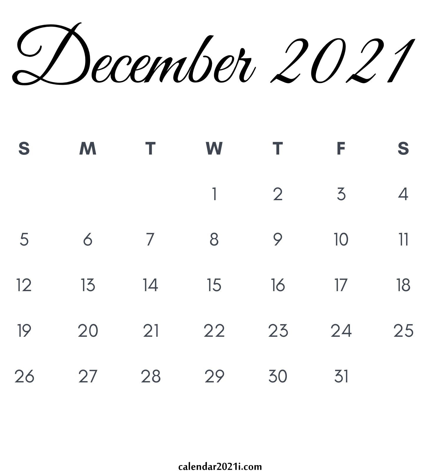 2021 Calendar Monthly Printable | Calendar 2021