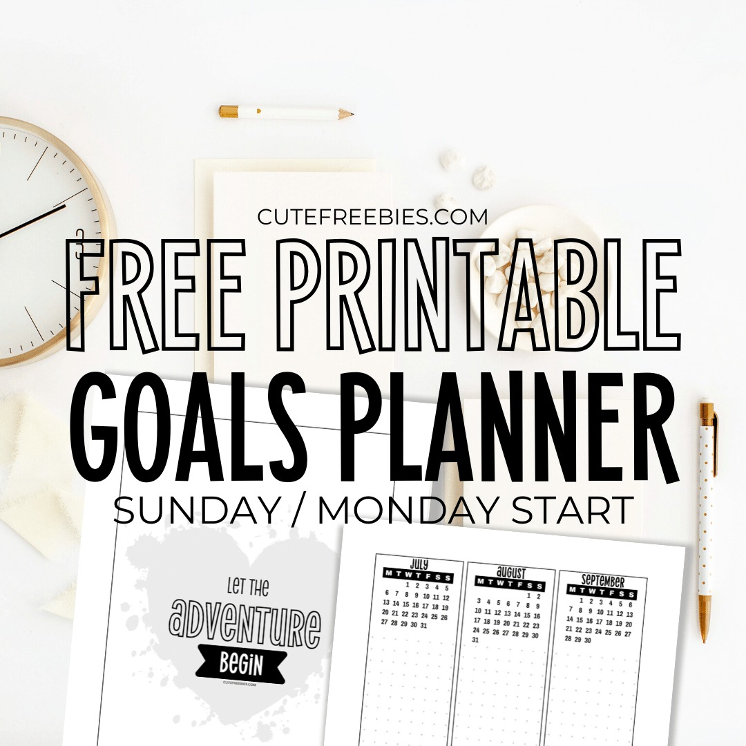 2021 Goals Planner Printable Template For Your Bullet