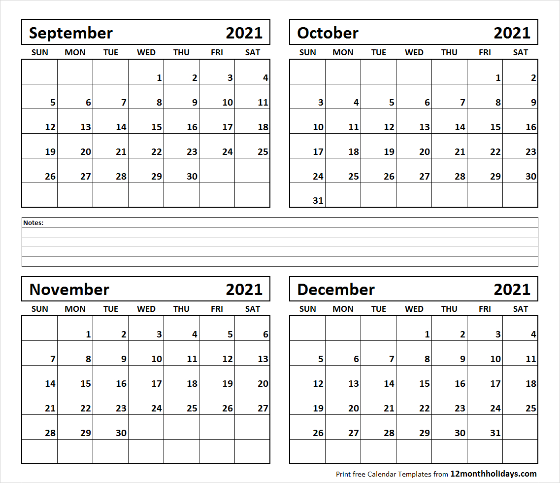 4-Month-September-October-November-December-2021-Calendar