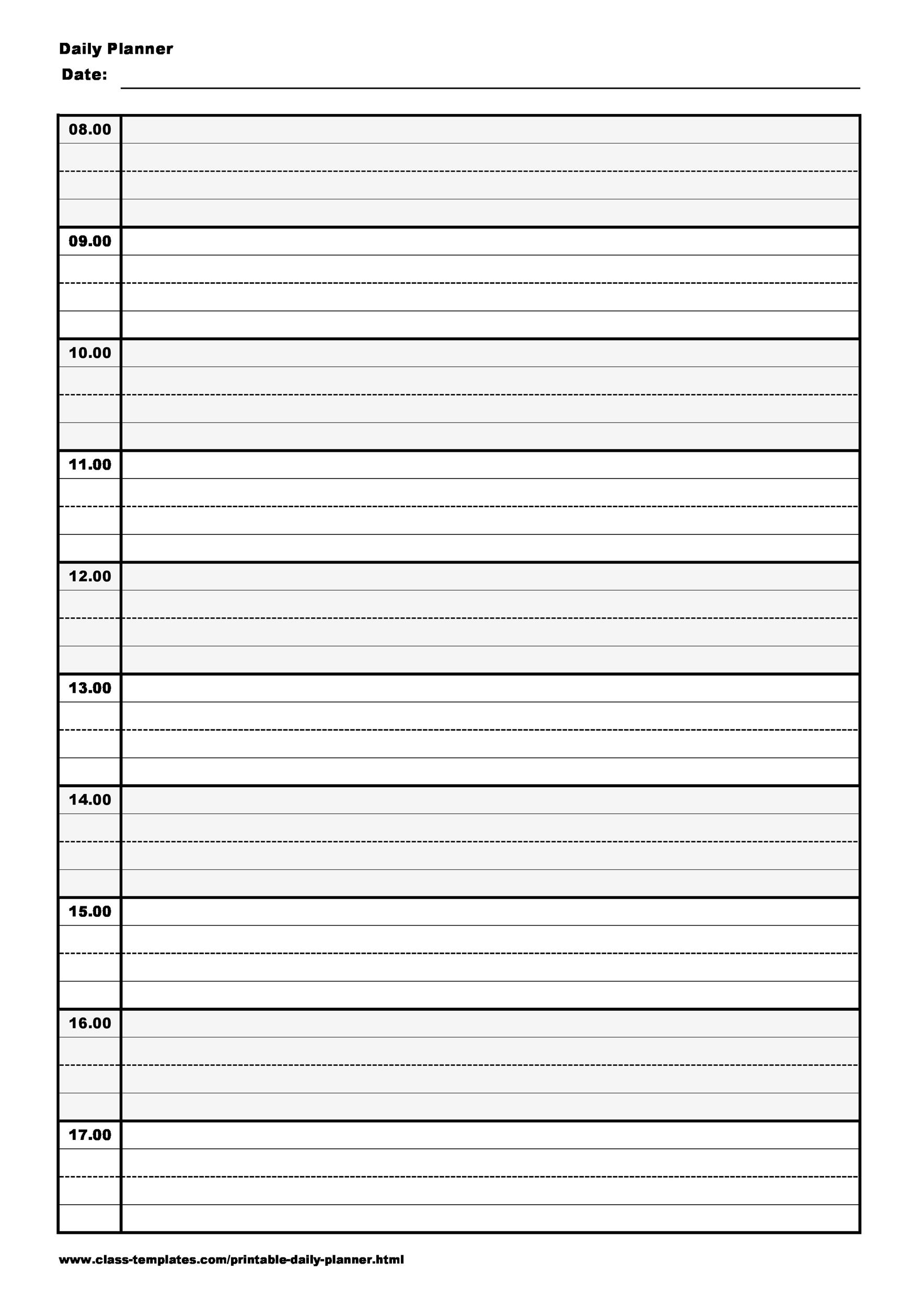 5 Free Printable Daily Planner Template Pdf Pin On New Year 2014 Customizable Daily Schedule 